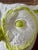 Vintage Glazed Ceramic Owl Planter Cachepot in White and Lime Green For Sale - Image 9 of 11