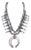 Phil Garcia Navajo Sterling and Coral Squash Blossom Necklace For Sale