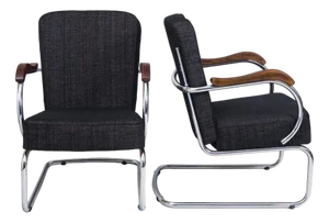 Set of Vintage Bauhaus Armchairs by Kovona, 1960s