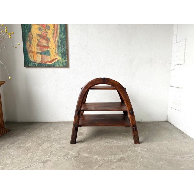 Brutalist Wood Shelf, 1950s For Sale - Image 14 of 18