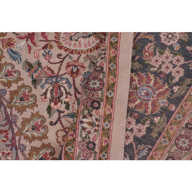 Textile Art Nouveau Pak-Persian Taupe/Green Wool Rug - 8'11'' X 12'0'' For Sale - Image 7 of 9