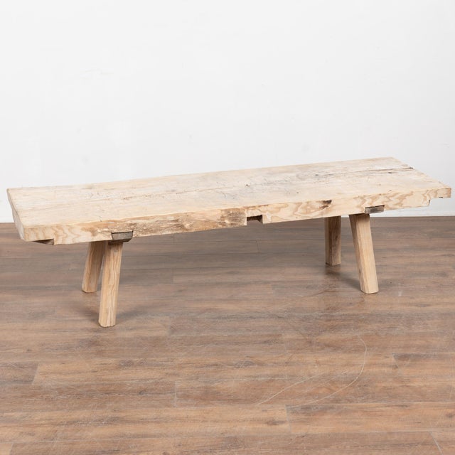19th Century Rustic Hardwood Coffee Table For Sale - Image 13 of 13