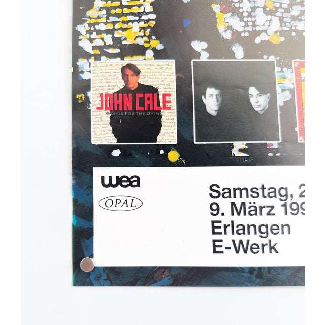 Paper John Cale Performance 91 Concert Poster, 1991 For Sale - Image 7 of 9