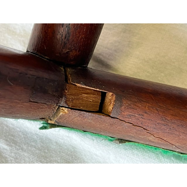 Mid Century Modern Walnut Parquet Hexagon Table by Hong Kong Teakwood Works For Sale - Image 11 of 13