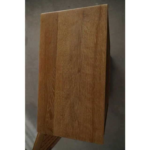 Mid-Century Modern Sculptural Carved Oak Cabinet, Denmark, 1950s For Sale - Image 9 of 18