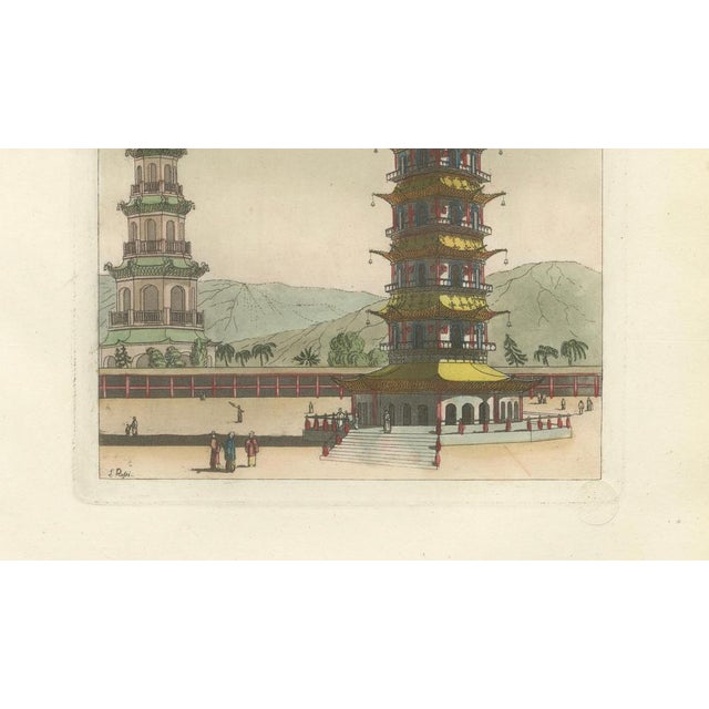 Paper Ferrario, Porcelain Tower of Nanjing Pagoda, 1815, Print For Sale - Image 7 of 9
