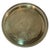 The item is a Mid-Century Modern brass round tray, likely from the mid-20th century. Key features include: Size: 14.5”...