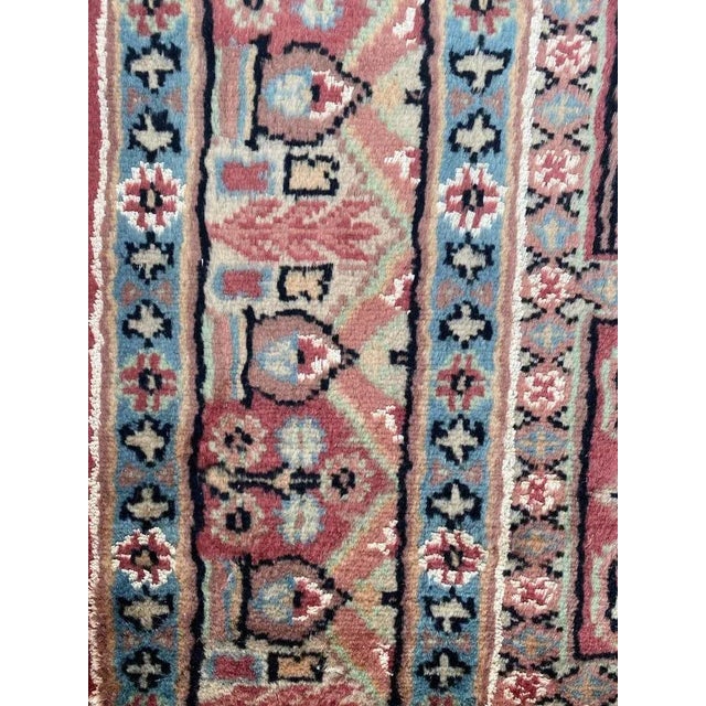 1980s Vintage Silk and Wool Pakistani Rug For Sale - Image 5 of 18