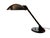 Striking 1980's postmodern cantilever desk lamp by Art Specialty Company, featuring an oversized black metal saucer shade,...