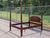 Statton Furniture Vintage Statton Furniture Georgian Style Rice Carved Mahogany Queen Size Poster Bedframe For Sale - Image 4 of 12