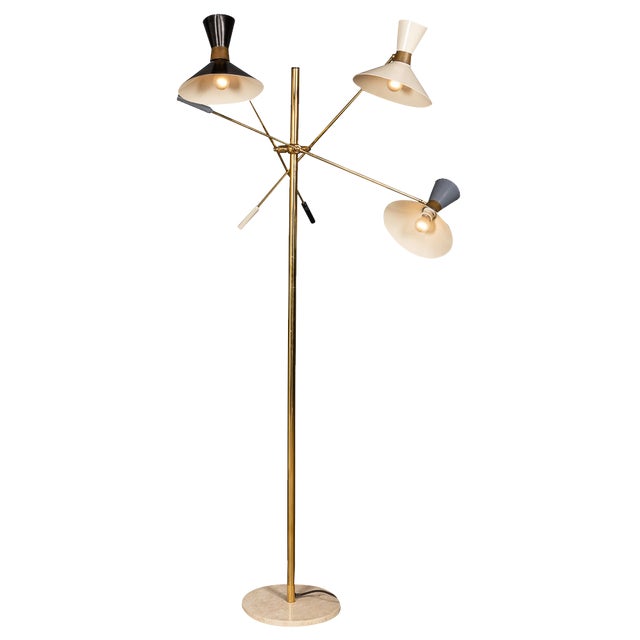 Italian Articulated Standing Floor Lamp, 1970s For Sale