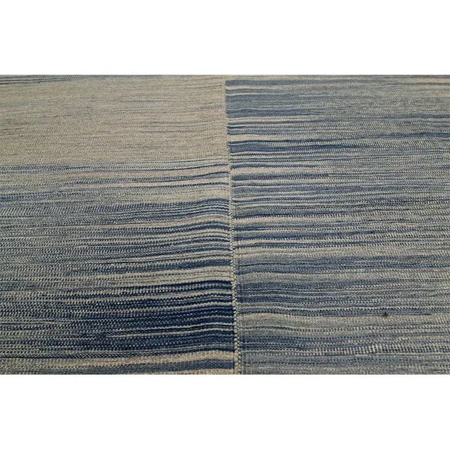 Handwoven Scandinavian Style Persian Kilim Area Rug 3’4″ X 4’0″ For Sale - Image 4 of 8