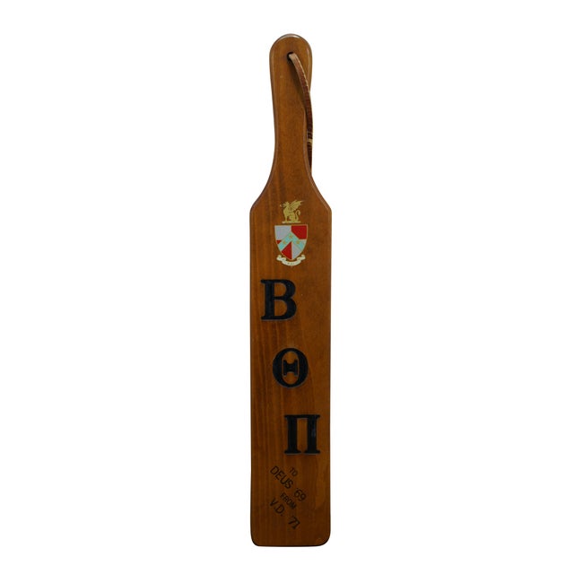 Mid-Century Modern 1960s Miami University Bθπ Beta Theta Pi Greek Fraternity Hazing Paddles 22" For Sale - Image 3 of 15