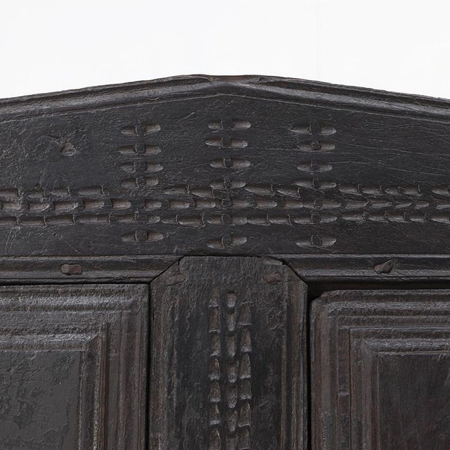 Antique Rustic Farmhouse Spanish Oak Cabinet, 1600s For Sale - Image 16 of 18