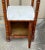 This is a late 19th century French pine faux bamboo two tier marble top wash stand. This would make a lovely side table or...