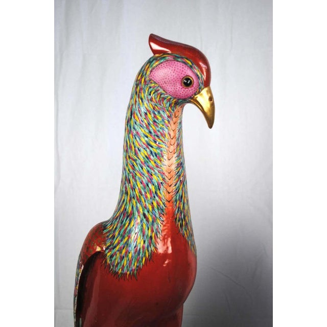 A large pair of famille rose pheasants by samson. The size alone makes them very rare and highly collectable. They are in...
