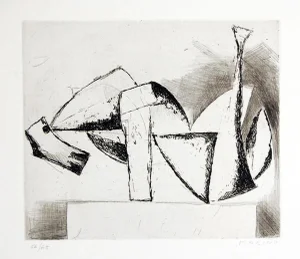 The Cry - Original Etching by Marino Marini - 1962 1962