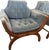 Adrian Pearsall Lounge Style Gondola X Base Louis XV Velvet Chair For Sale - Image 9 of 12