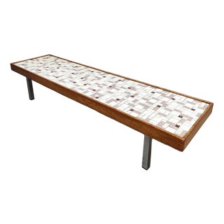 Vintage Tile Coffee Table, 1960s For Sale