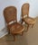 Set of two Chairs with structures in solid Blond Birch and belts in Rosewood veneer. The backs and seats have a...