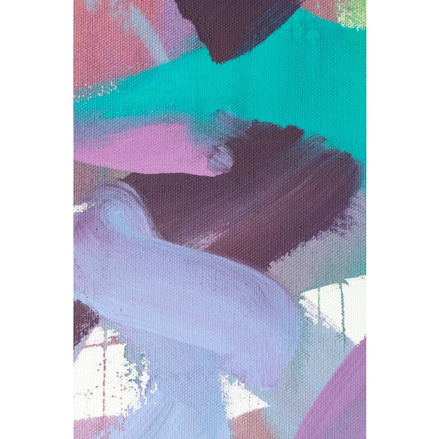 2020s "Yesterday I Was a Rock, Today I Am a Stone, (Sitting on the Ground)" Original Floral Acrylic Painting by Simon Findlay For Sale - Image 5 of 11