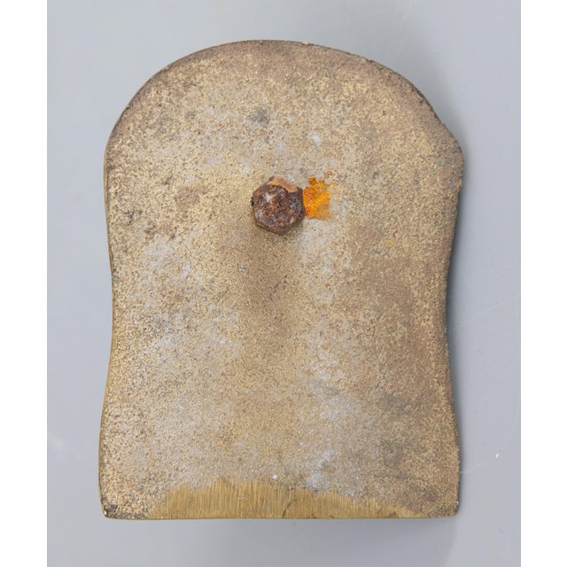 Late 19th Century 19th Century English Brass Bulldog Door Knocker For Sale - Image 5 of 6