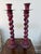 Tall Vintage Metal Barley Twist Candlesticks, a Pair For Sale In Orlando - Image 6 of 8
