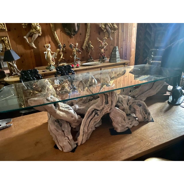 1960s Mid Century Burled Wood Coffee Table | Chairish