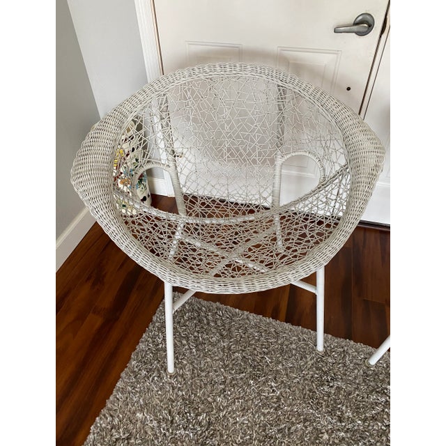 Mid-Century Modern 1960s Mid-Century Modern Clamshell Spaghetti Chairs - a Pair For Sale - Image 3 of 10