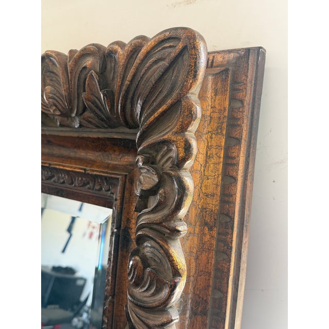 This is the mirror people stop and stare at. Standing nearly 8 feet tall and over 5 feet wide, this extraordinary vintage...