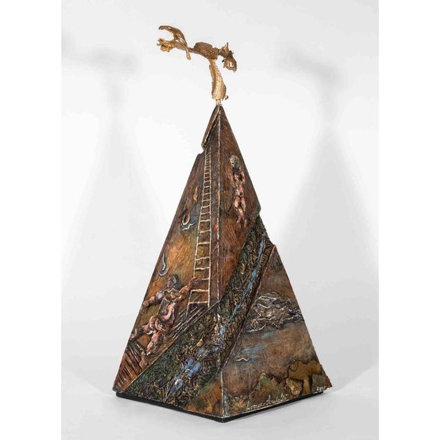 Lorenzo Servalli, Fast Track Sculpture: Gold Leaf, 2001, Wood For Sale - Image 4 of 5