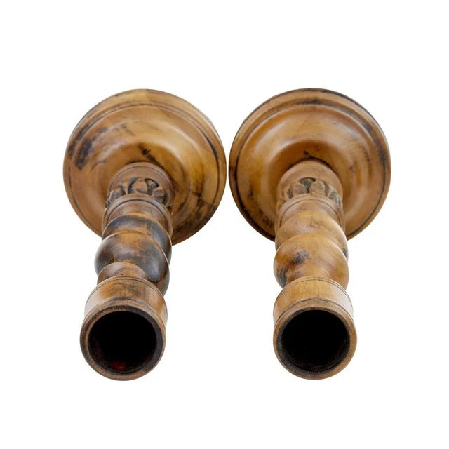 Large Early 20th Century Candlesticks, 1920s, Set of 2 For Sale - Image 4 of 7