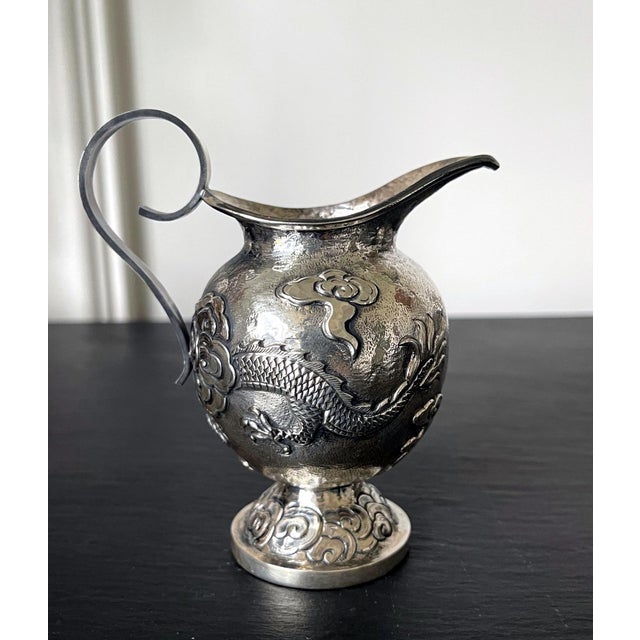 Early 20th Century Chinese Export Silver Tea or Coffee Service by ZeeSung - 3 pcs For Sale - Image 9 of 18