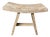 Andrianna Shamaris Minimalist Teak Wood Small Bench For Sale