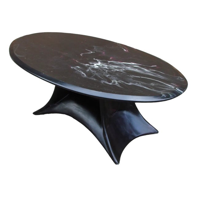 Black Coffee Table, 1970s For Sale