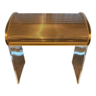 Vintage New Mid Century Modern Rolltop Desks Chairish