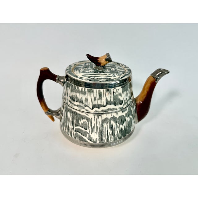 1930s Arthur Wood Silver Shield Teapot For Sale In Los Angeles - Image 6 of 10