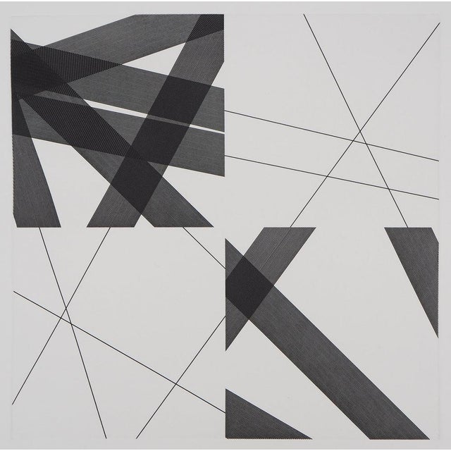 François MORELLET (1926 - 2016) Geometric abstraction, 2006 Original engraving Unsigned On vellum 46.5 x 46 cm...