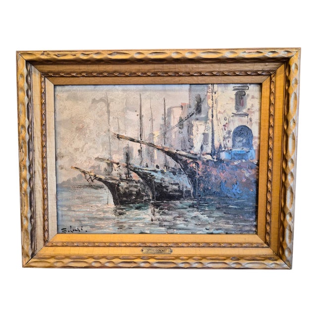 Impressionist Oil Painting on Board For Sale