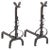 Cast Andirons in Iron, 20th Century, Set of 2 For Sale