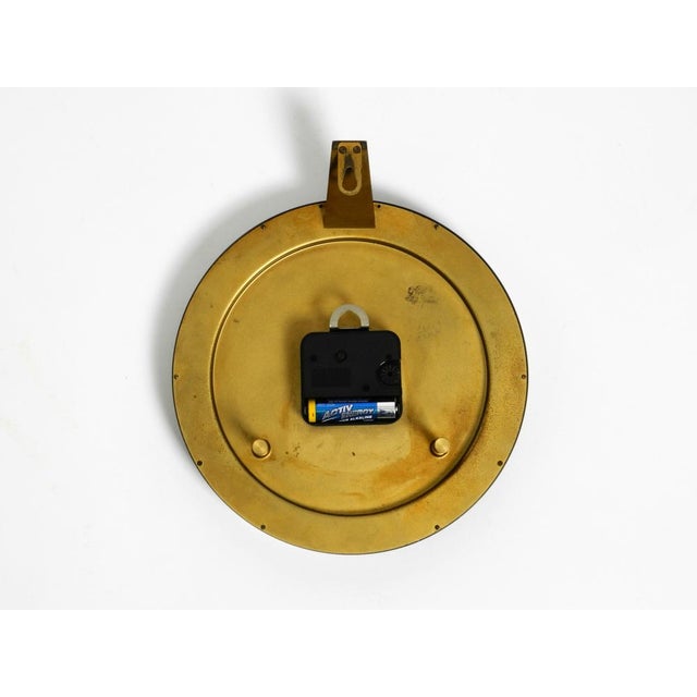 Mid-Century Modern Wall Clock in Bronze and Brass from Kienzle, 1960s For Sale - Image 9 of 11
