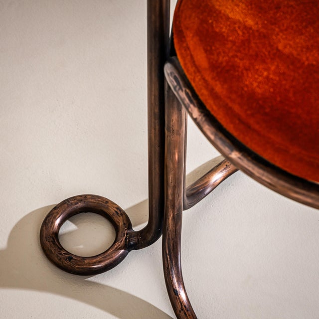 Sculptural Metal Stool, Probably Italy, Late 20th Century For Sale - Image 4 of 7