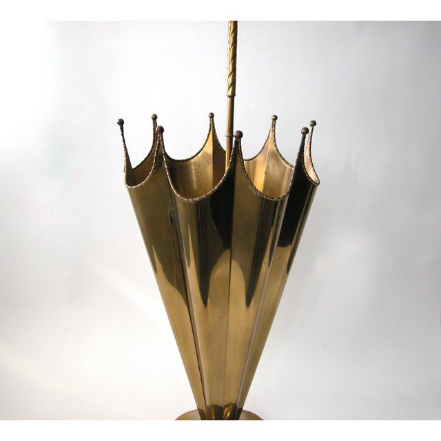 Vintage Brass Umbrella Stand | Chairish