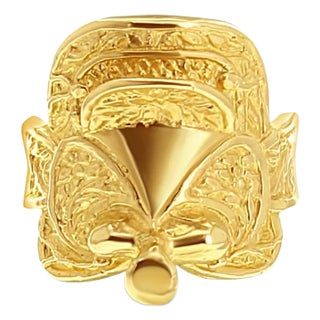 Saddleback Ring 14k Yellow Gold, Size 5 For Sale