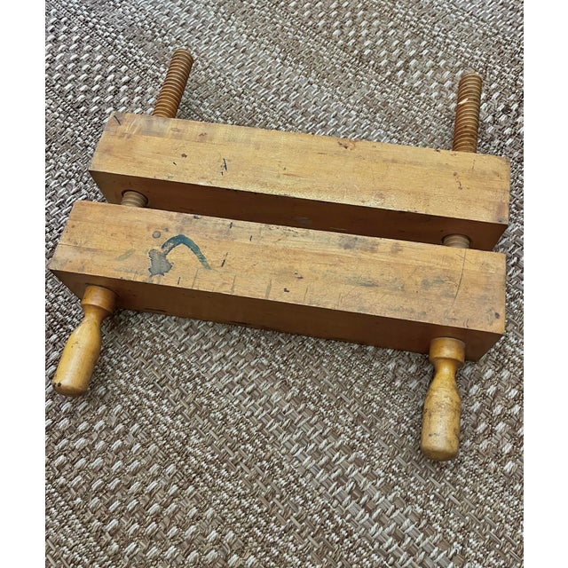 Modern Vintage Professional Bookbinding Thick Block Finishing Press For Sale - Image 3 of 12