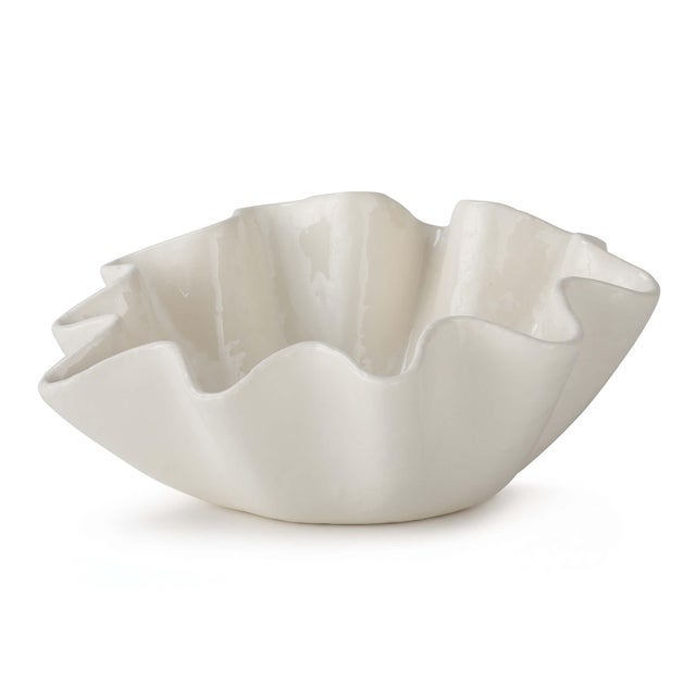 Not Yet Made - Made To Order Regina Andrew Ruffle Ceramic Bowl Large For Sale - Image 5 of 5