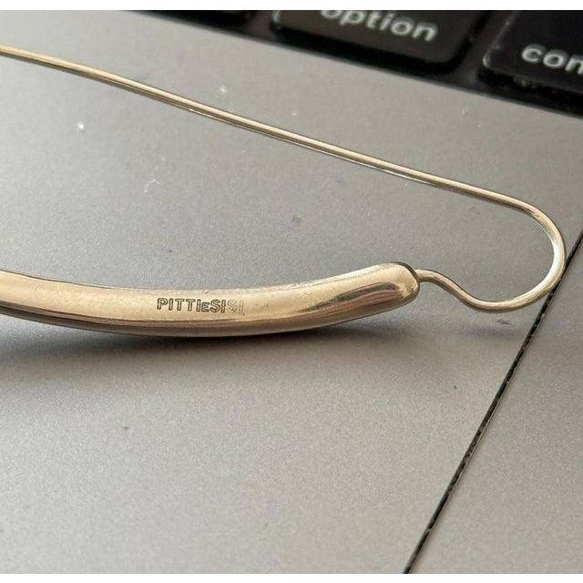 Vintage Mid-Century Modern Pitti E Sisi Sterling Silver Threader Earrings, Arezzo Italy, A Pair For Sale - Image 12 of 12