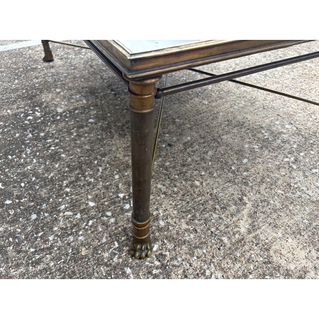 1940s Italian Neoclassical Style Bronze Cocktail Table For Sale - Image 9 of 11