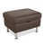 Modern Brown Leather Ottoman with Storage Compartment from Hukla For Sale - Image 3 of 11