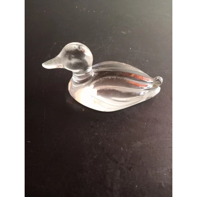 Contemporary Vintage Princess House Crystal Germany Duck Figurine For Sale - Image 3 of 8